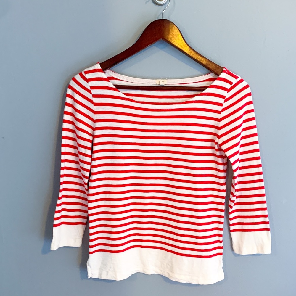J. Crew striped long sleeve tee